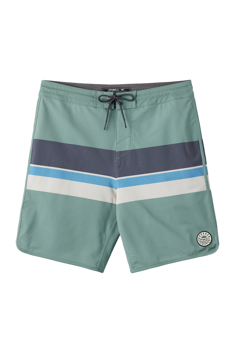 O'Neill Cruzer Stripe Scallop 18in Boardshort SAG 32