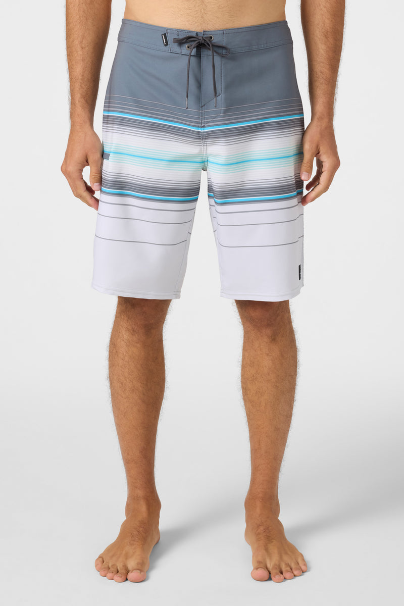 O'Neill Hyperfreak Heat Stripe 21in Boardshort GRY 32
