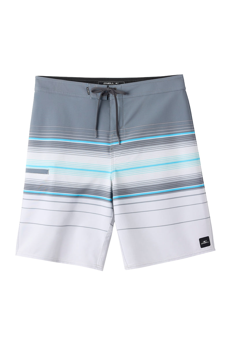 O'Neill Hyperfreak Heat Stripe 21in Boardshort GRY 32
