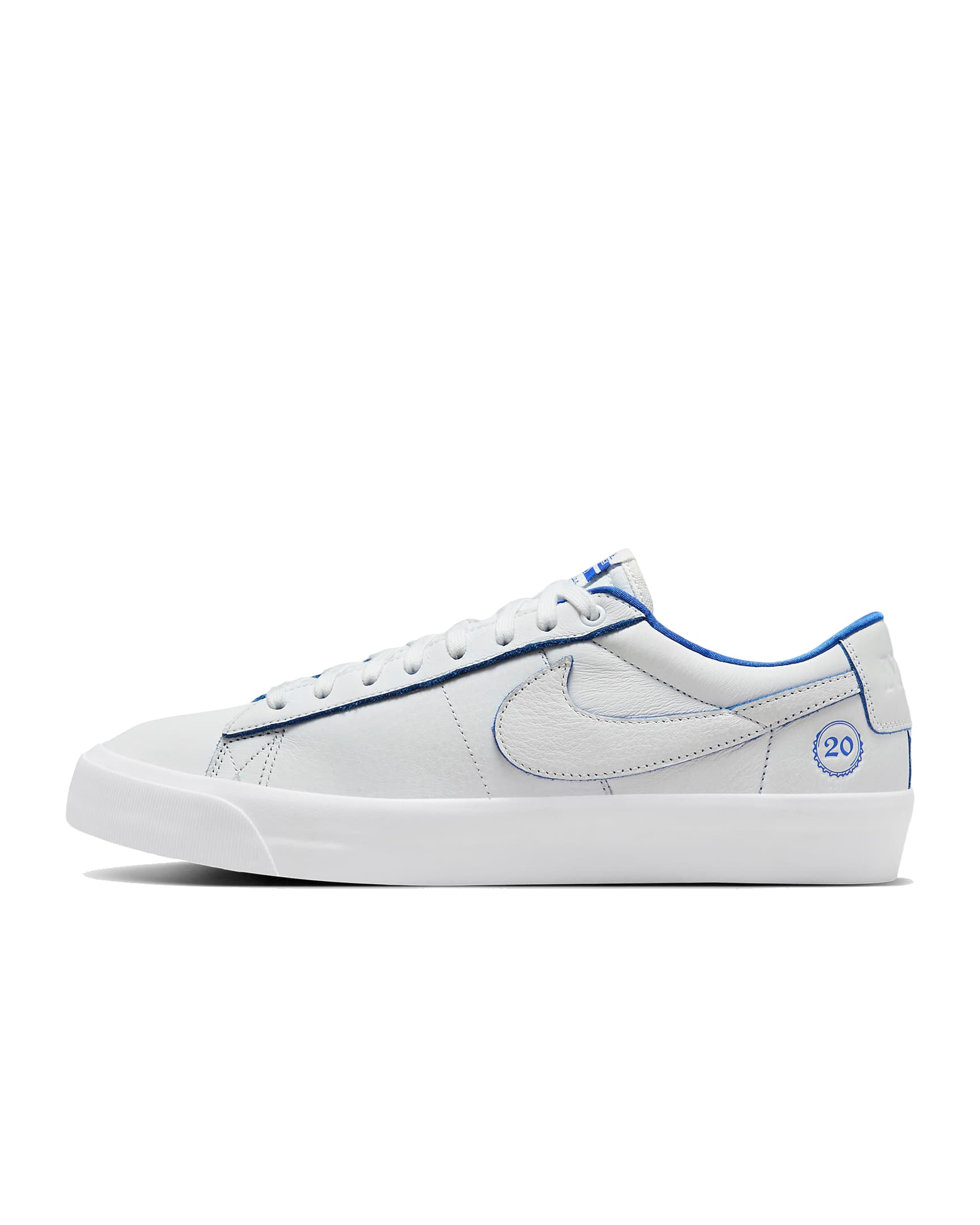 Nike Blazer Low Pro GT PRM 100-SummitWhite/GameRoyal 11.5