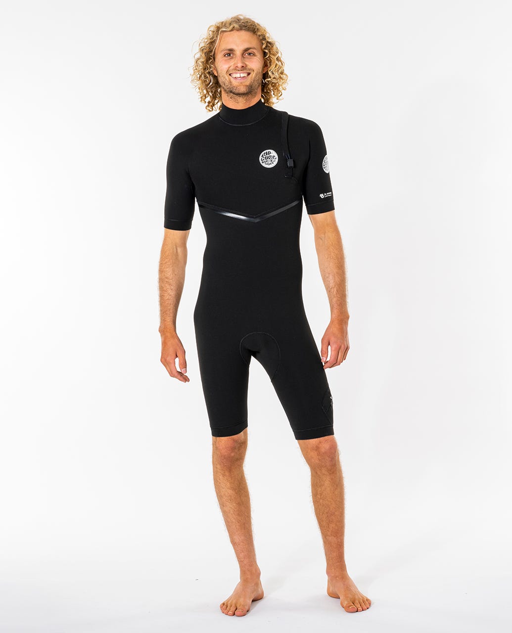Rip Curl E-Bomb Zip Free 2mm SS Springsuit 0090-Black XXL