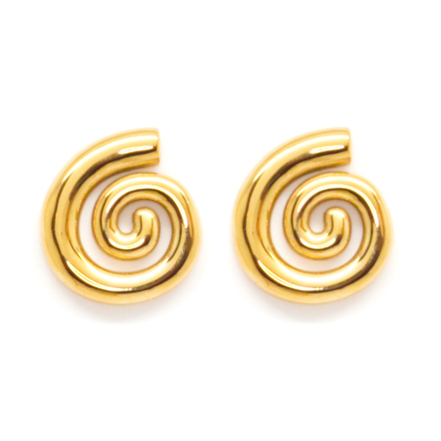 Salty Cali Nautilus Studs Gold