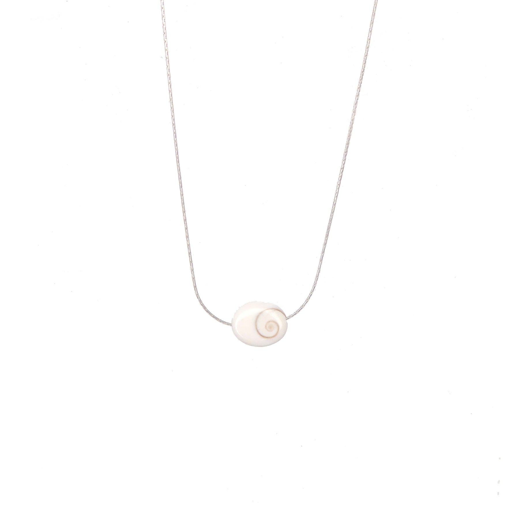 Salty Cali Shiva Necklace Salty Shells Silver