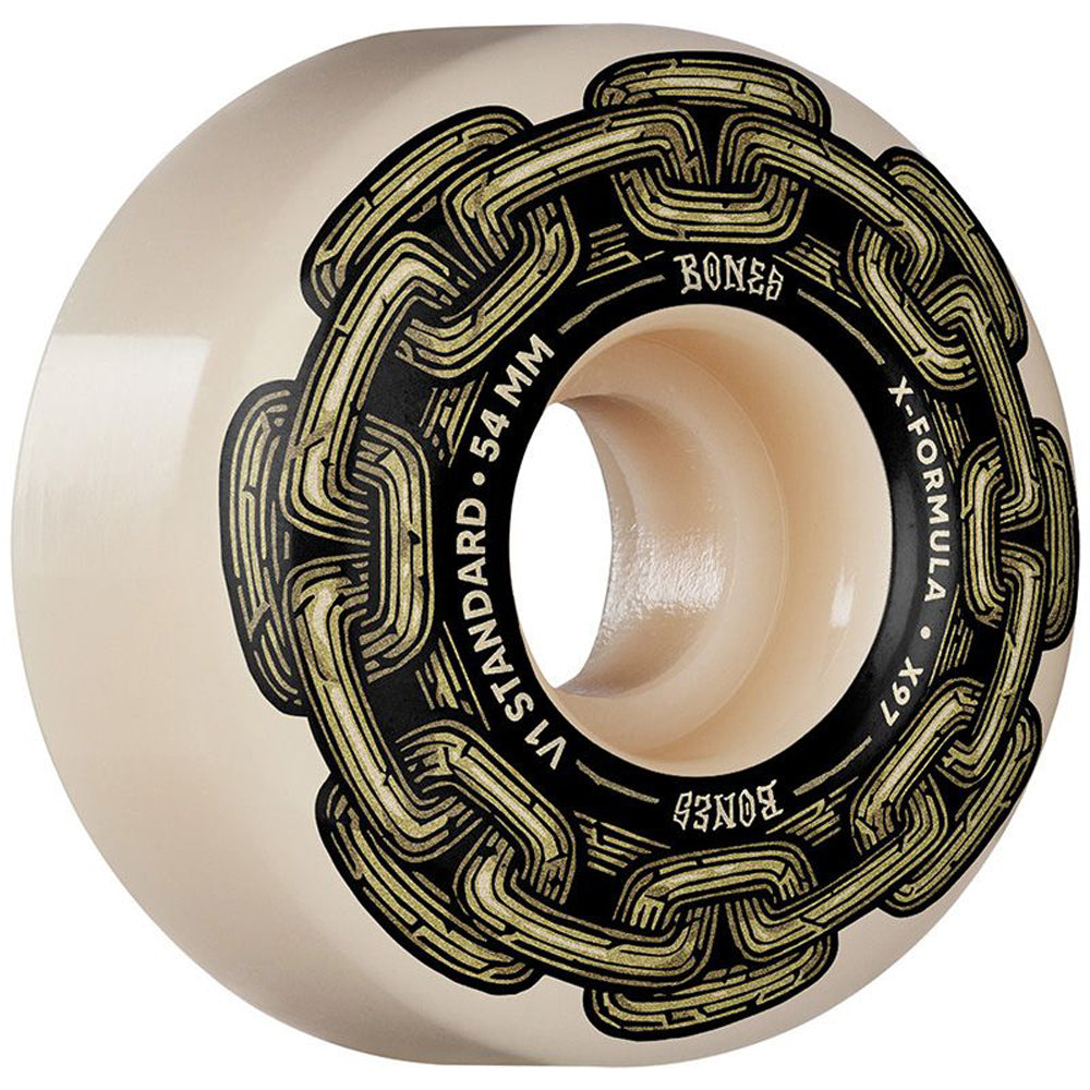 Bones X-Formula Gold Chain 97A Skateboard Wheels V1 Standard 54