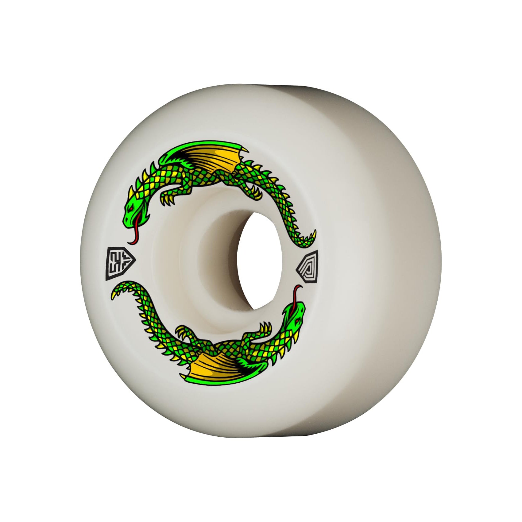 Powell Peralta Dragon Formula 93A Skateboard Wheels White 52x30 V5