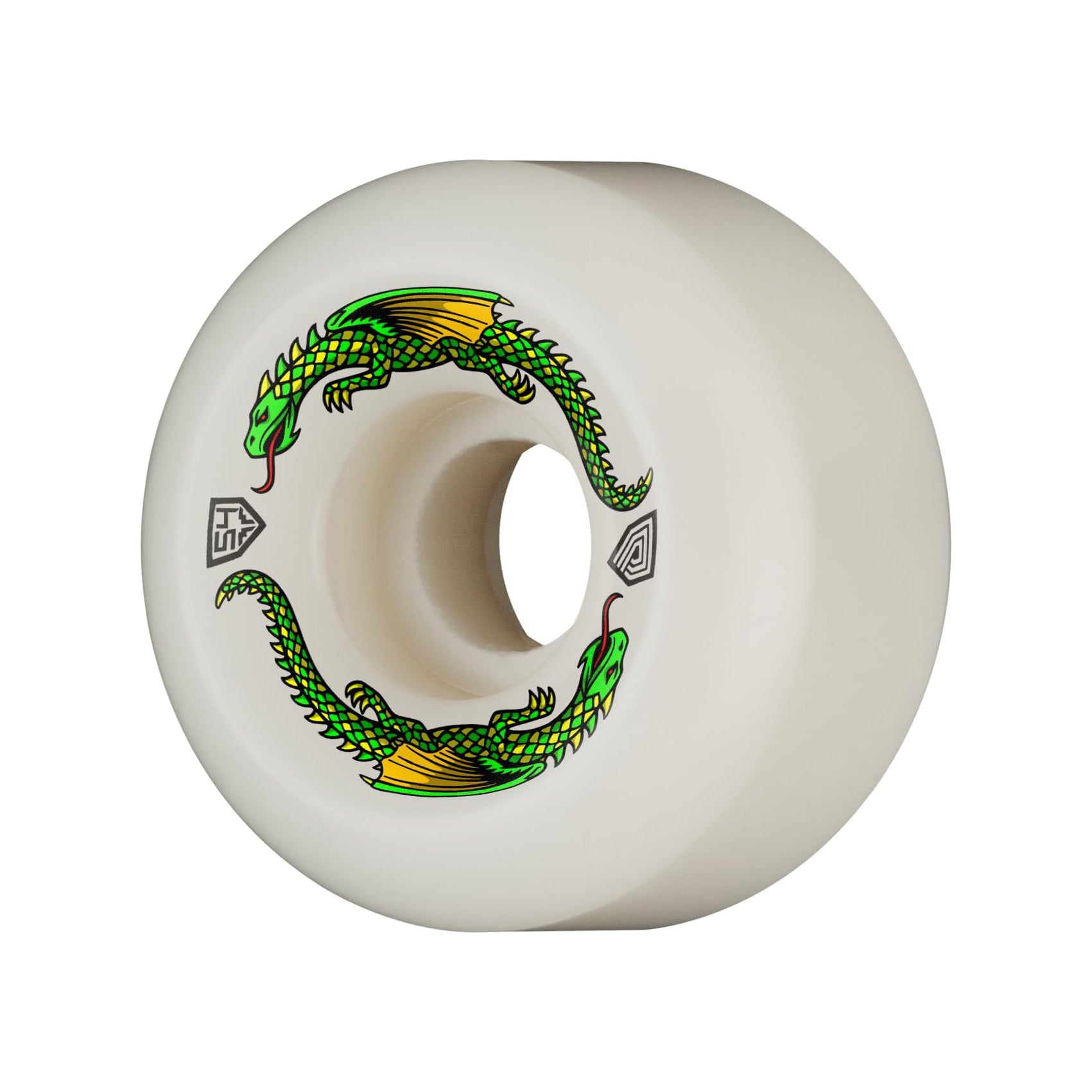 Powell Peralta Dragon Formula 93A Skateboard Wheels White 54x34 V6