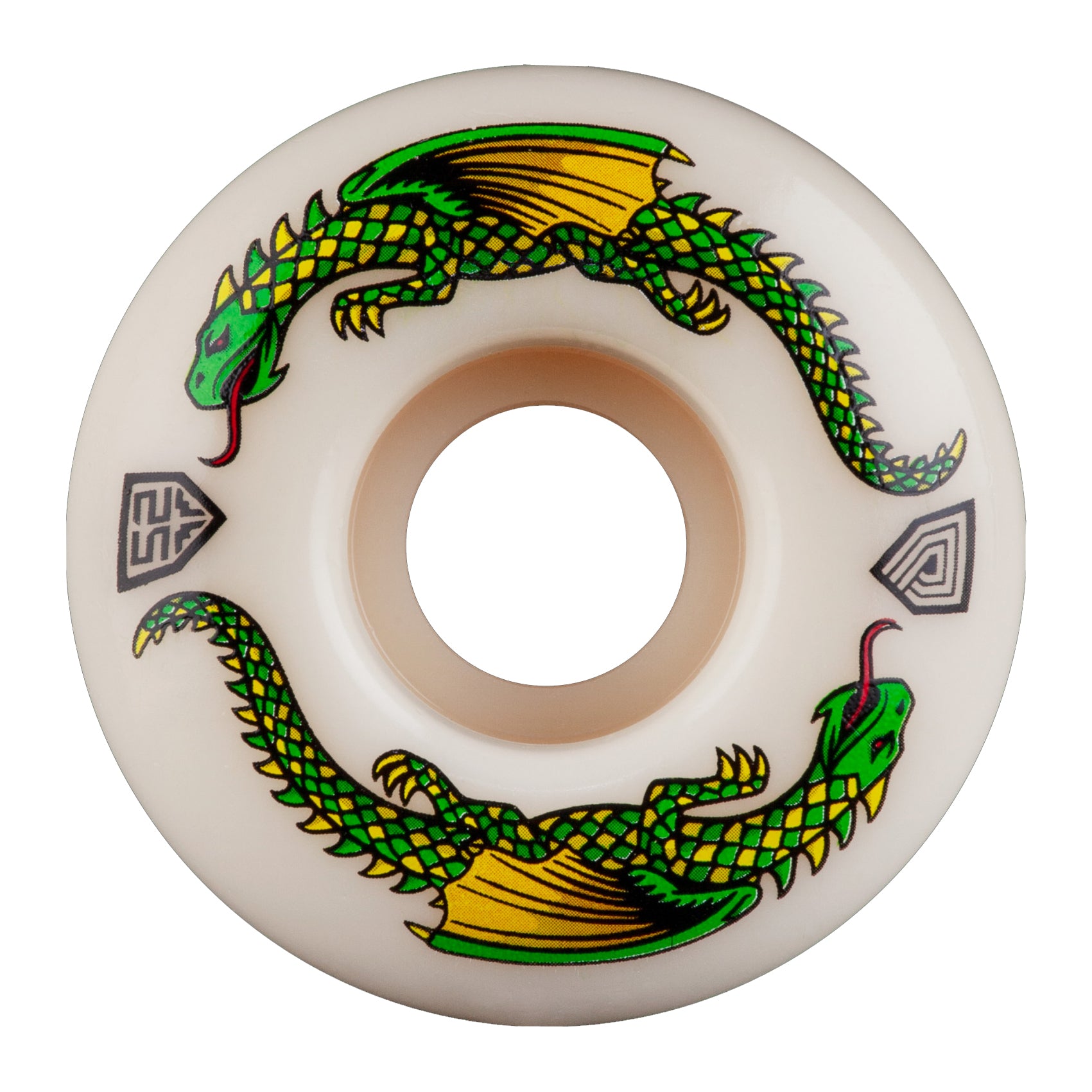 Powell Peralta Dragon Formula 93A Skateboard Wheels White 52x31