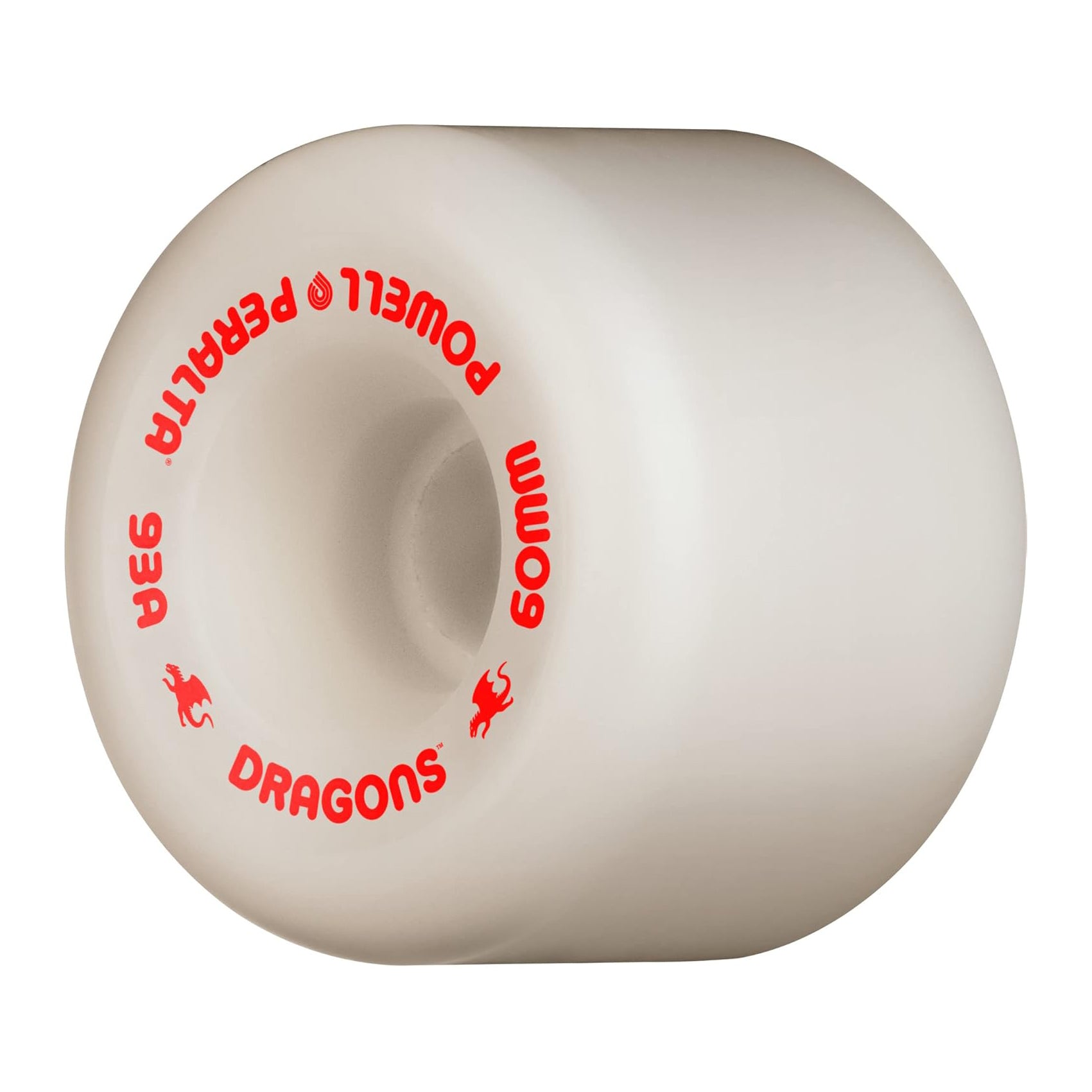 Powell Peralta Dragon Formula 93A Skateboard Wheels White 60x42