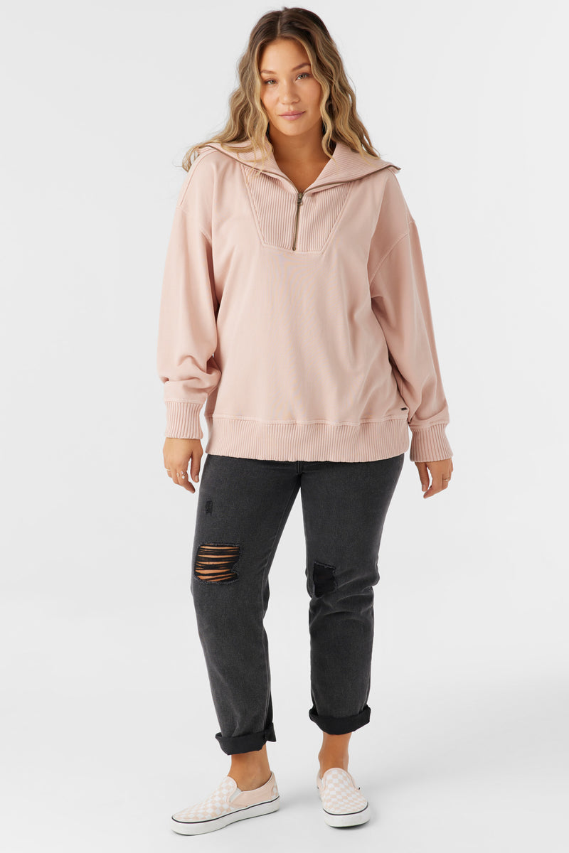 O'Neill Karma Mock Zip Sweater RDT M