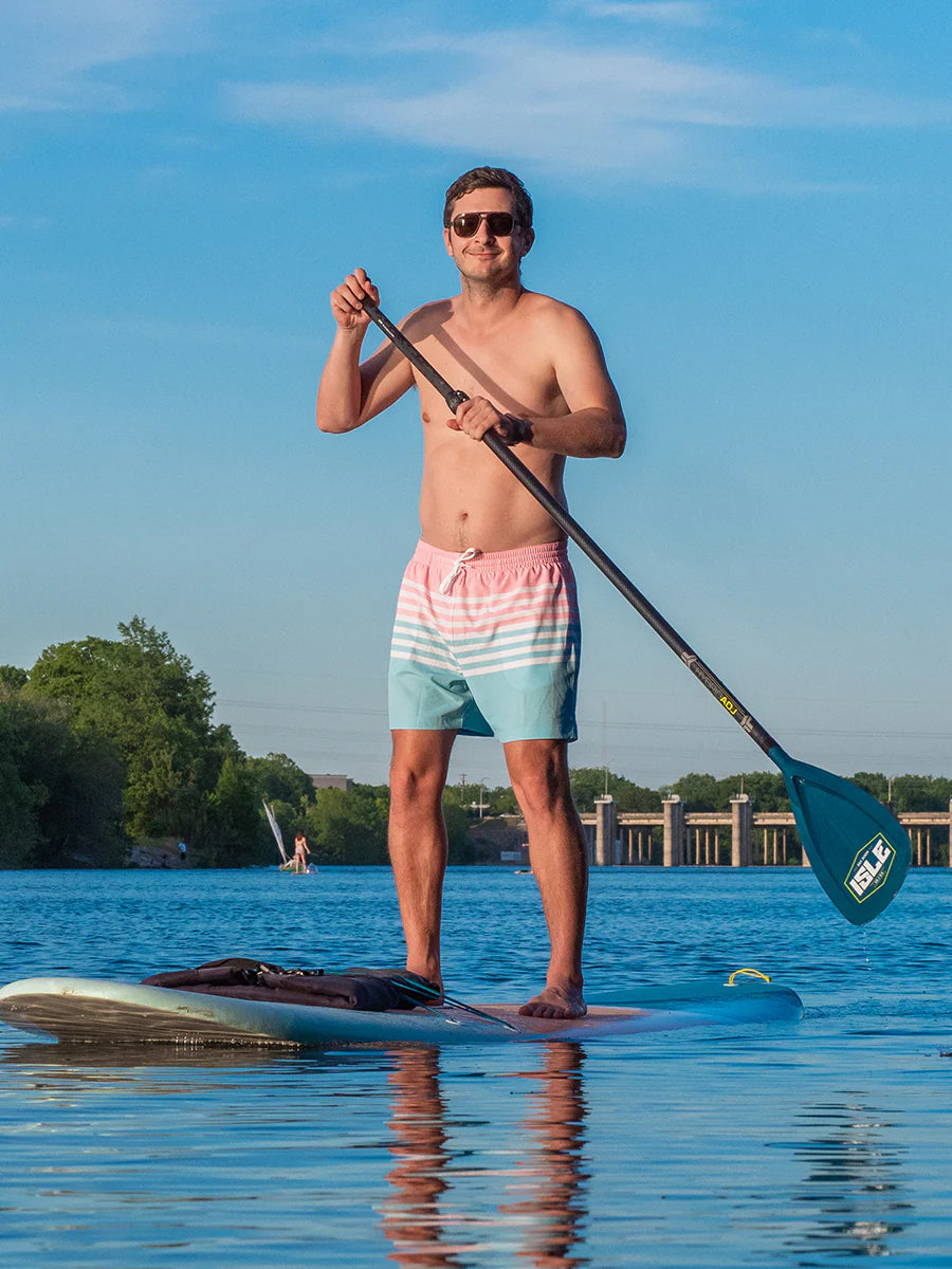 Chubbies The On The Horizon 4in Short Turq/Pink L