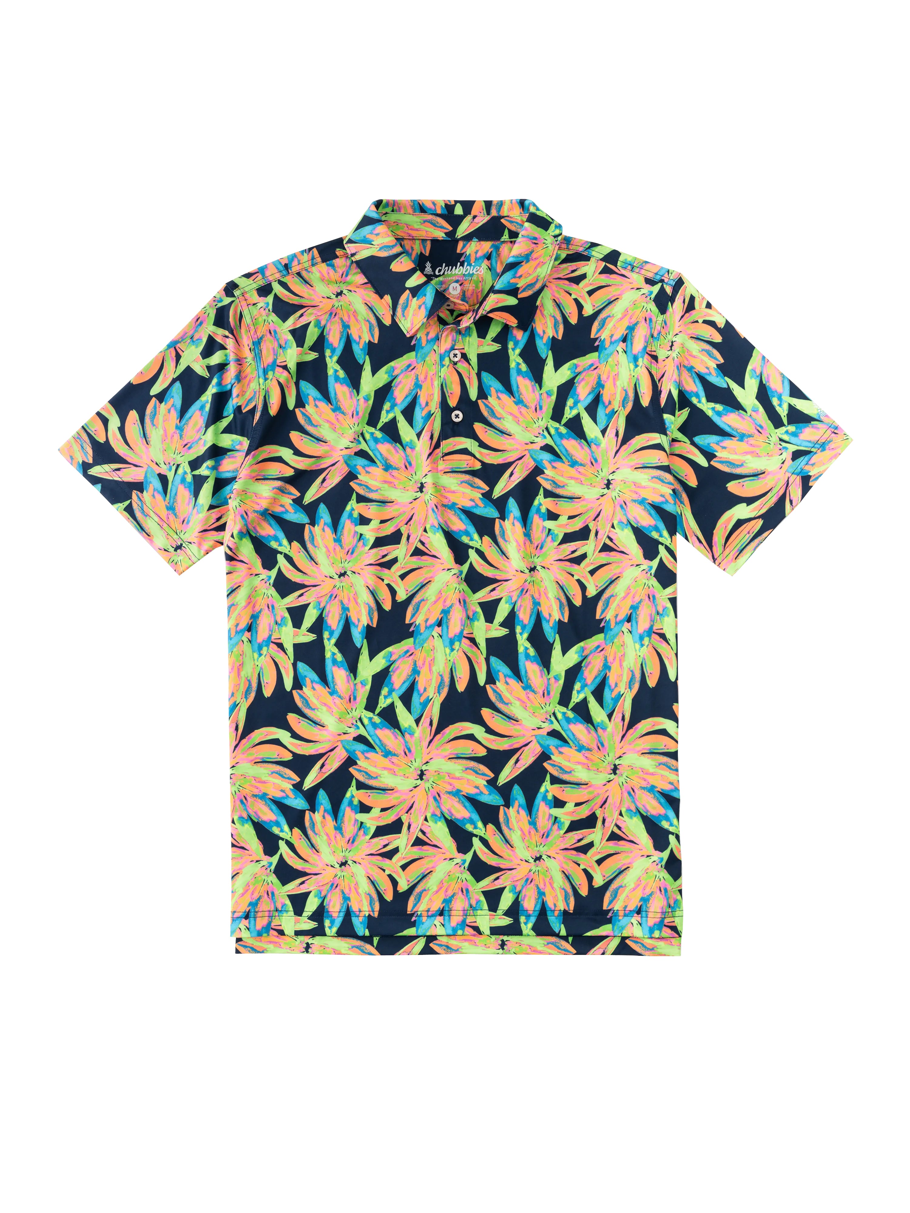 Chubbies Performance Polo 2.0 TheOceanFlower M
