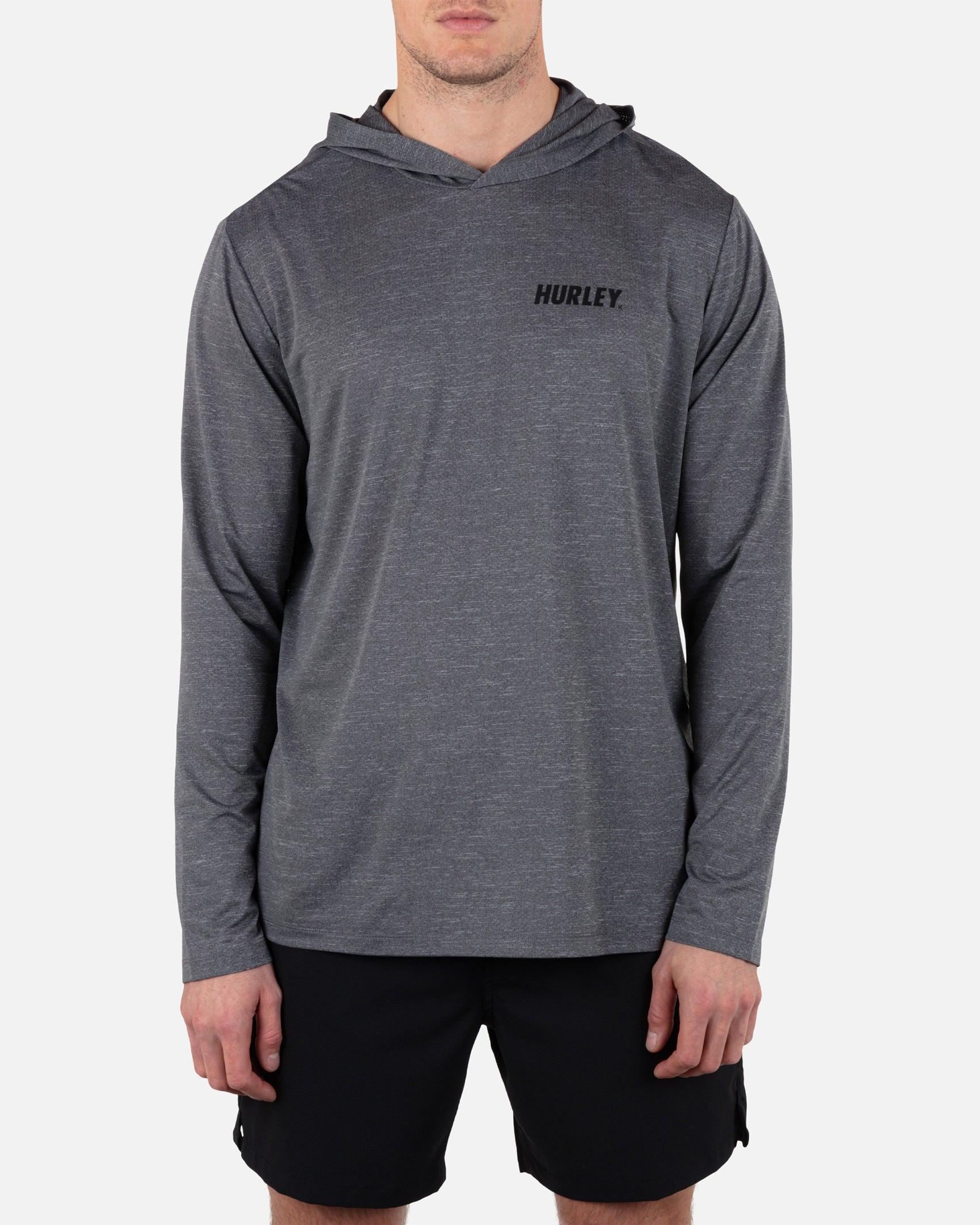 Hurley H2O-Dri Outback Hooded LS Top H006-DKSTNGRY S