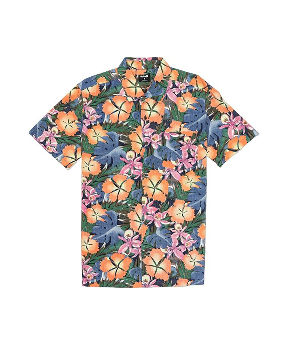 Hurley Rincon SS Shirt H4062-MidnightAqua M