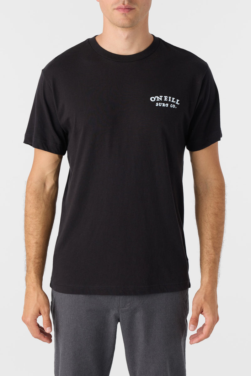 O'NEILL DOUBLE TROUBLE STANDARD FIT TEE BLK-Black L