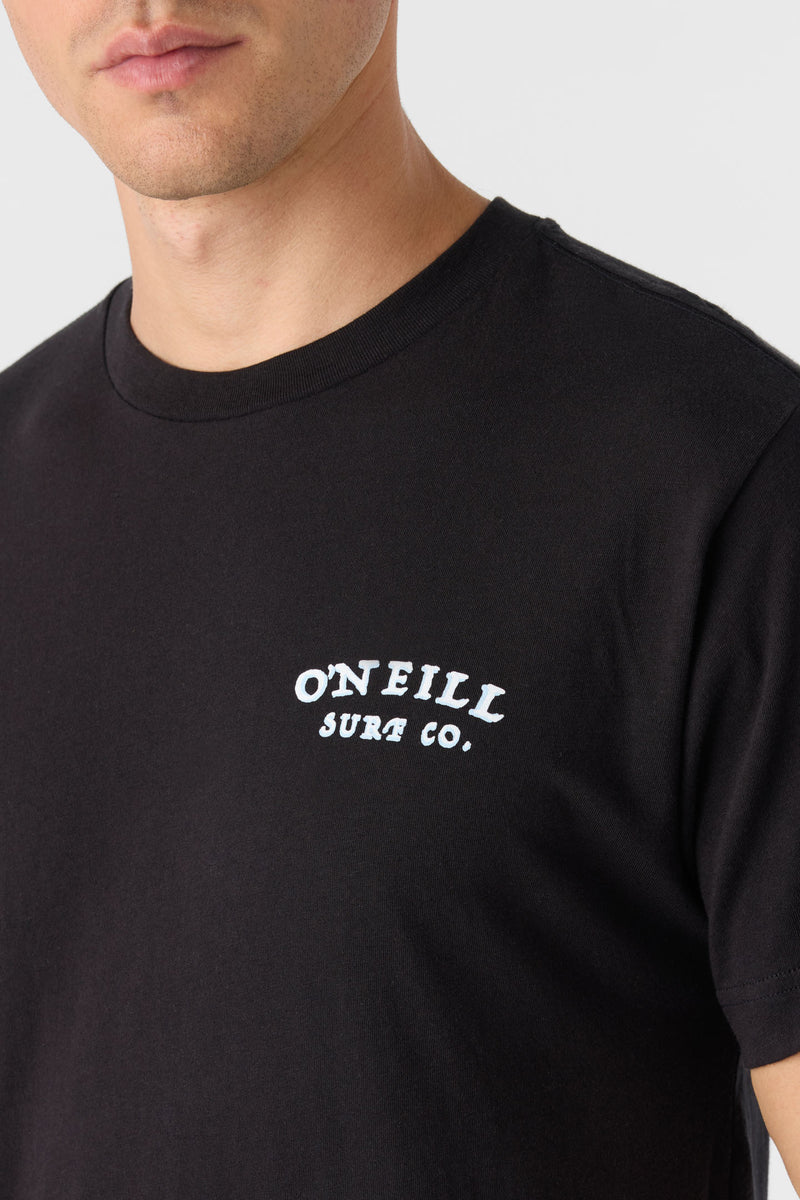 O'NEILL DOUBLE TROUBLE STANDARD FIT TEE BLK-Black L