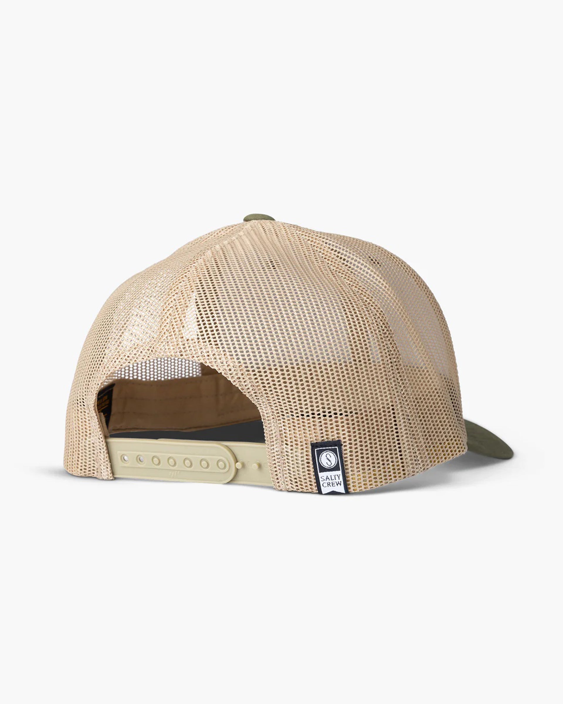 SALTY CREW OUTLINED RETRO TRUCKER Moss/Khaki OS