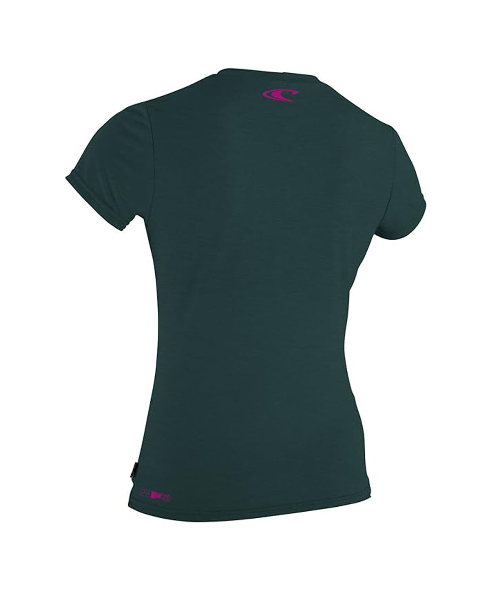 O'Neill Girls Hybrid SS Sun Shirt DEEP TEAL 12