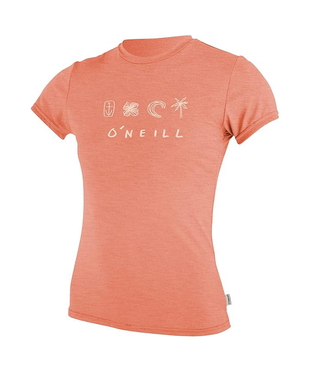 O'NEILL GIRL'S HYBRID S/S SUN SHIRT NECTAR 12