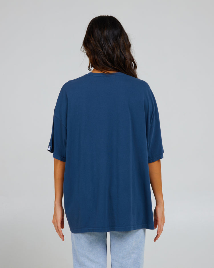 Salty Crew Big Wave Cover Up Tee Denim S/M