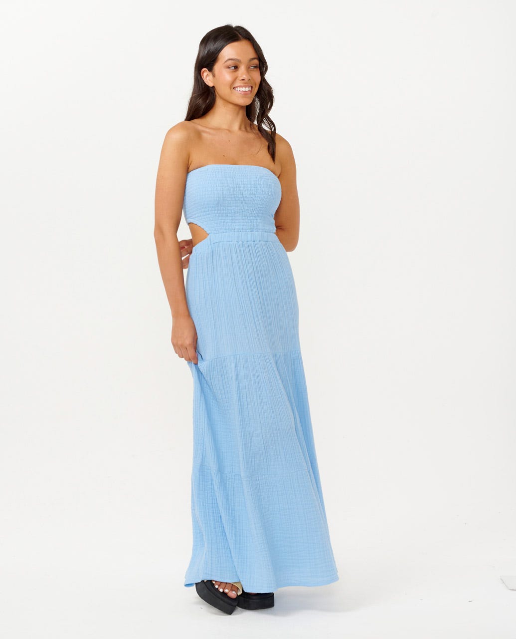 RIP CURL PREMIUM SURF MAXI DRESS MIDBLUE-8962 L