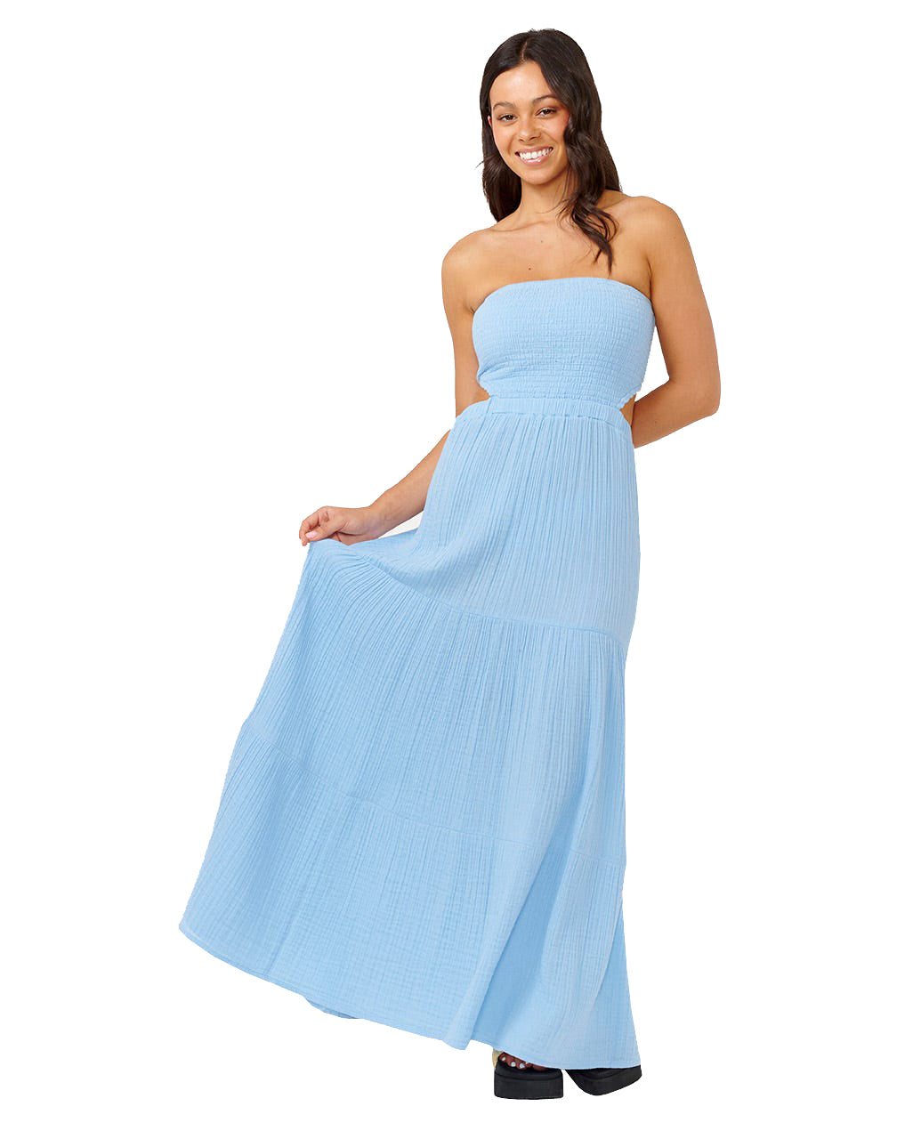 RIP CURL PREMIUM SURF MAXI DRESS MIDBLUE-8962 XS