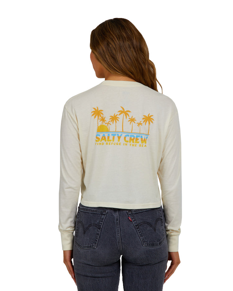 Salty Crew Boardwalk LS Crop OFFW M