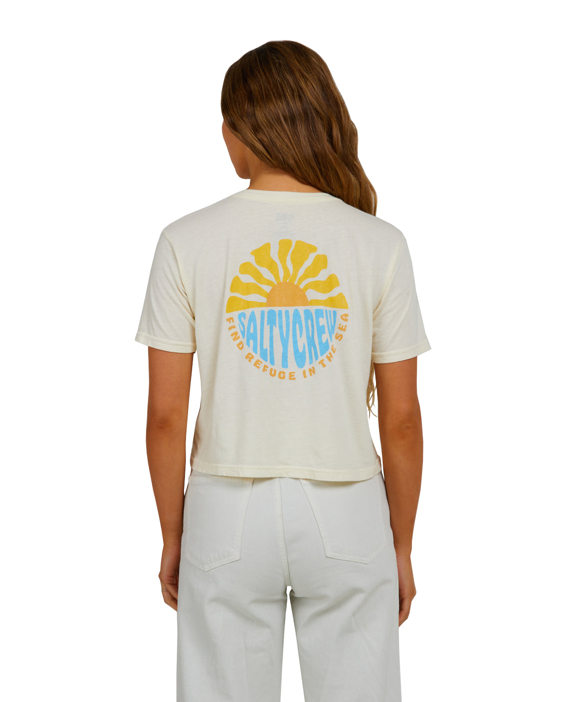 Salty Crew Sun Days Crop Tee OFFW L