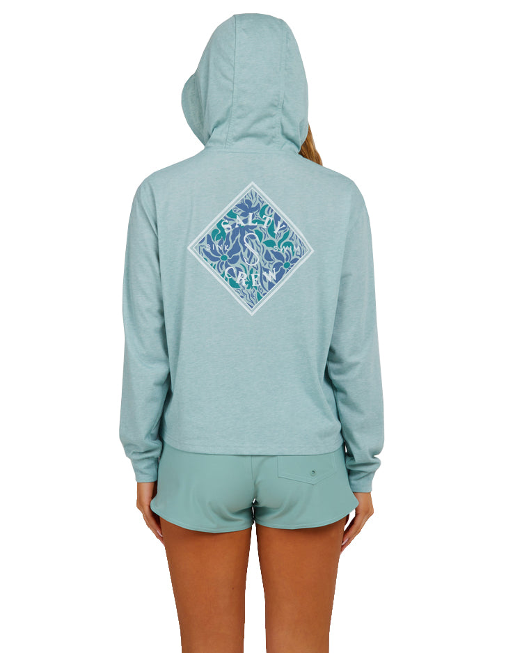 Salty Crew Floral Tippet Tech Hoody CLDBLU XS