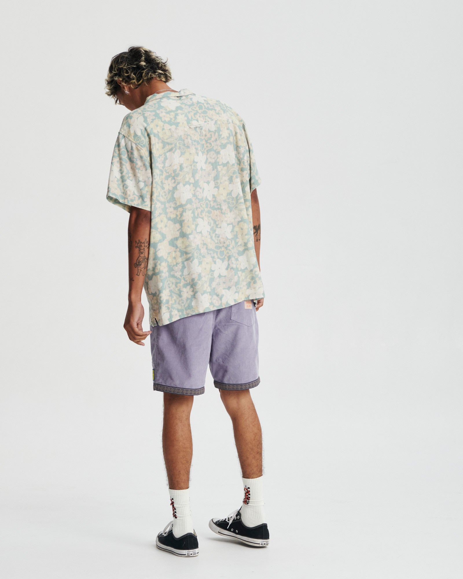 The Critical Slide Society Astro Resort Shirt ECRU S