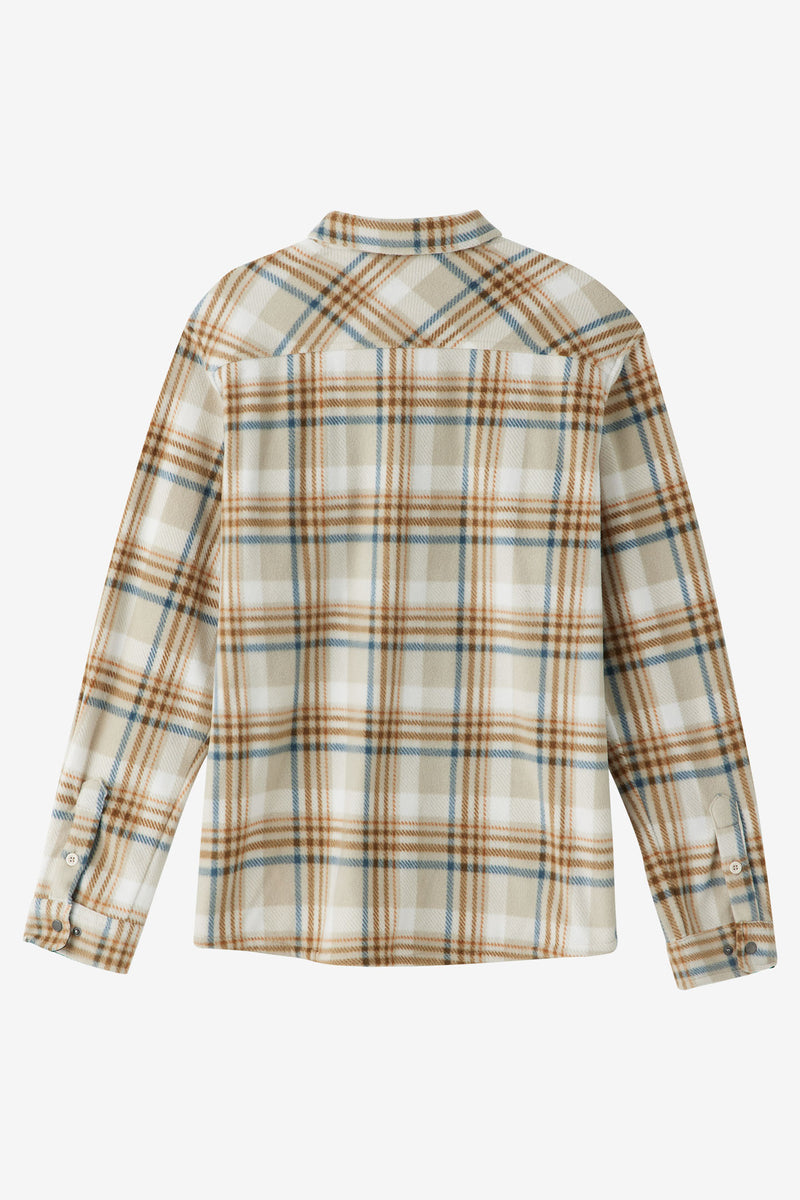O'neill Boys Plaid Superfleece LS Shirt KHA3 L