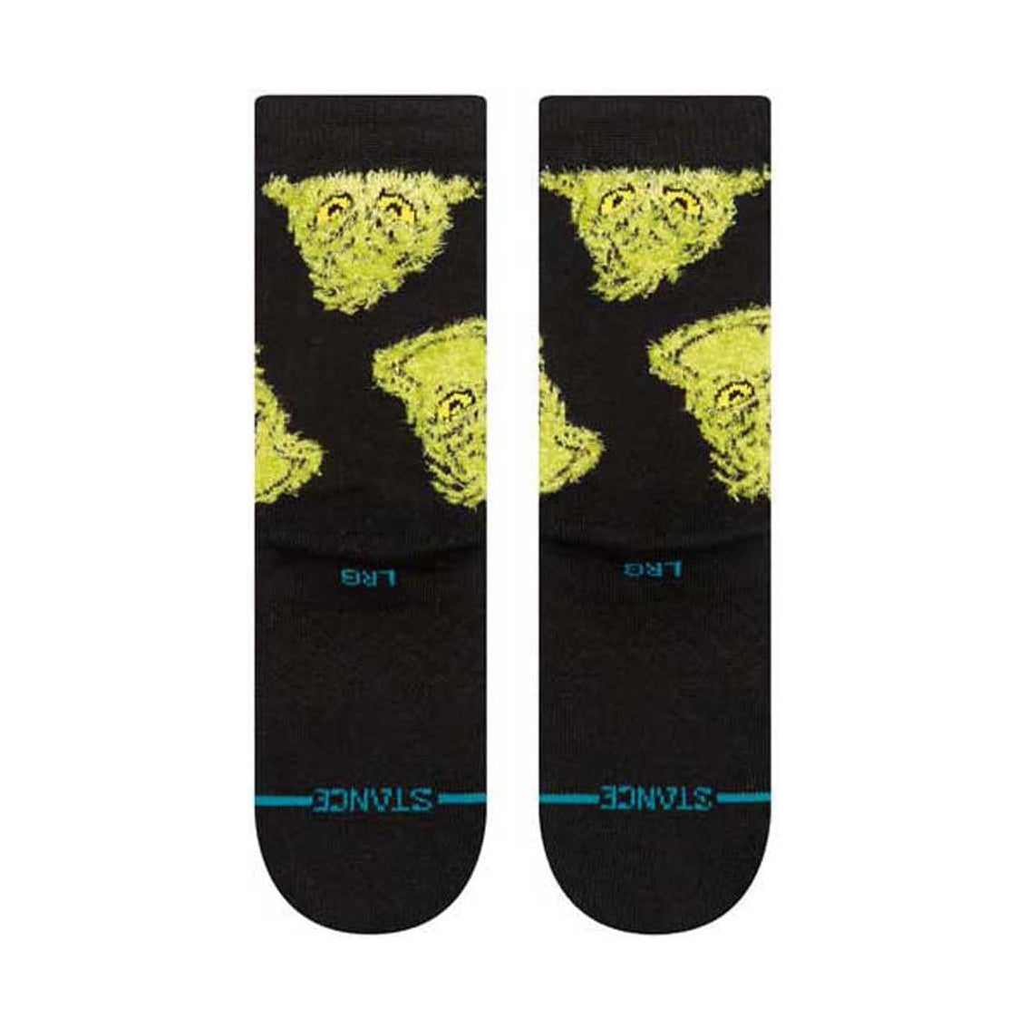 Stance Mean One Kids Crew Socks BLK M