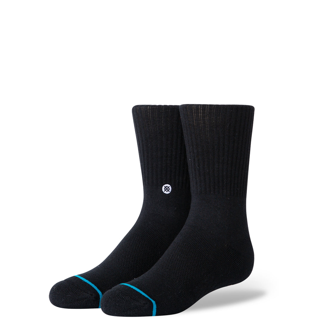 Stance Kids Icon Crew Socks Black L