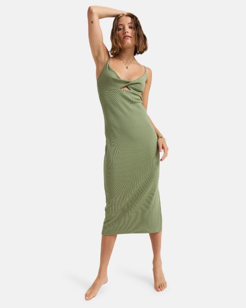 Roxy Wavey Lady Dress GLD0 M