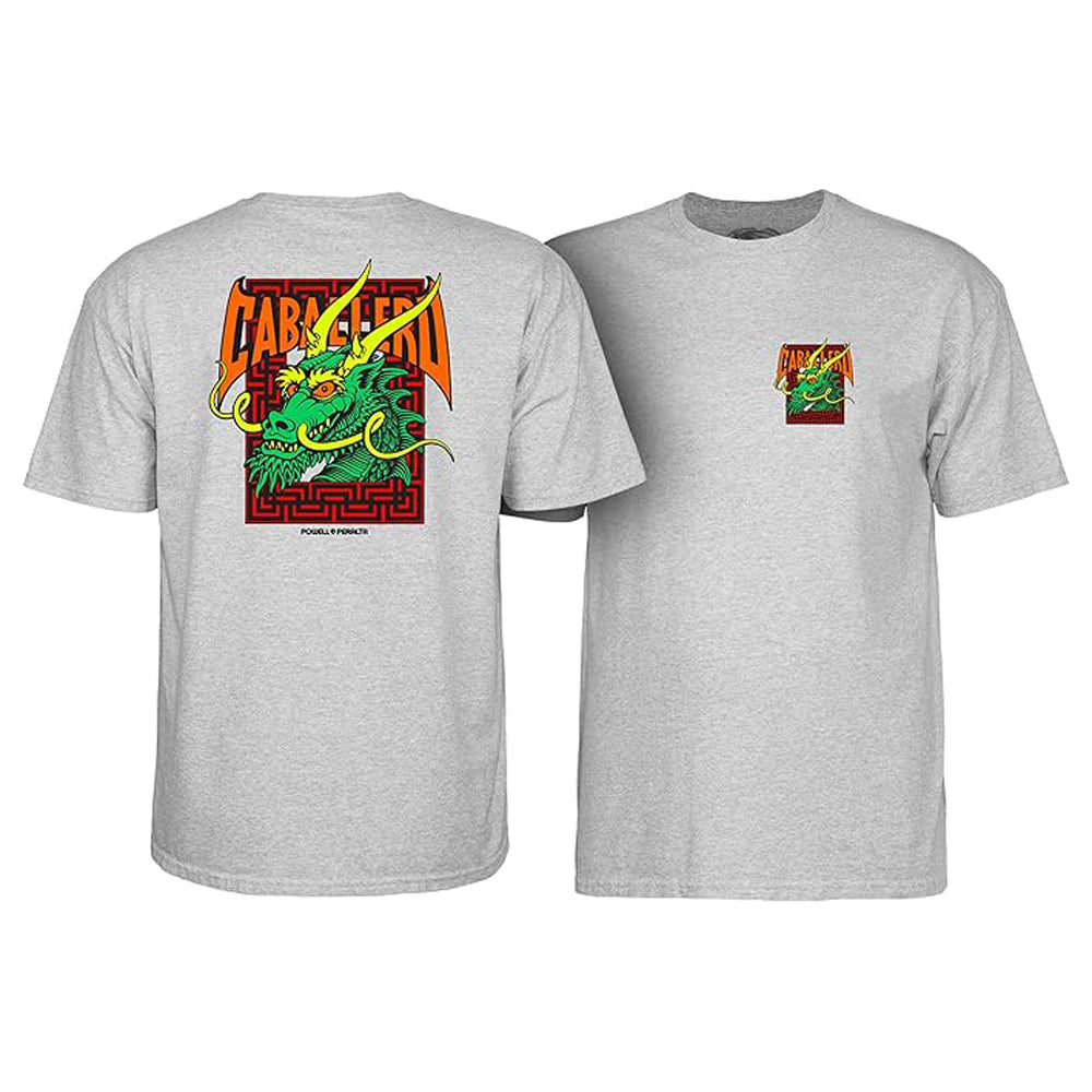Powell Peralta Steve Caballero Street Dragon Tee Sport Gray L
