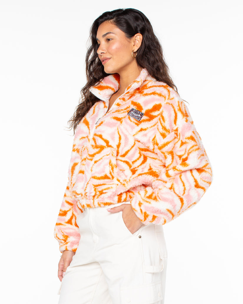 Roxy Cold Surf Print Fleece Jacket TEC0 L