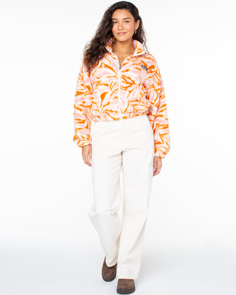 Roxy Cold Surf Print Fleece Jacket TEC0 L