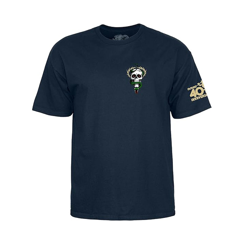 Powell Peralta Mike McGill Skull & Snake 40th Anniversary S/S Tee Navy S
