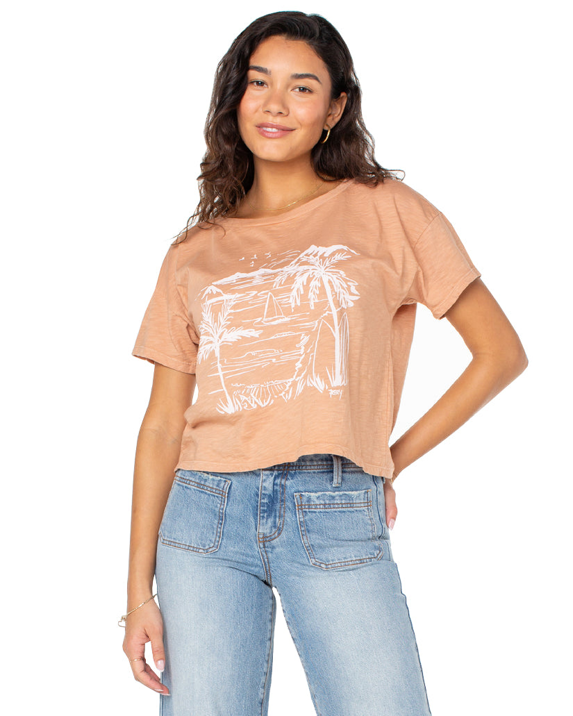 Roxy Beach Sketch SS Tee CLB0 S