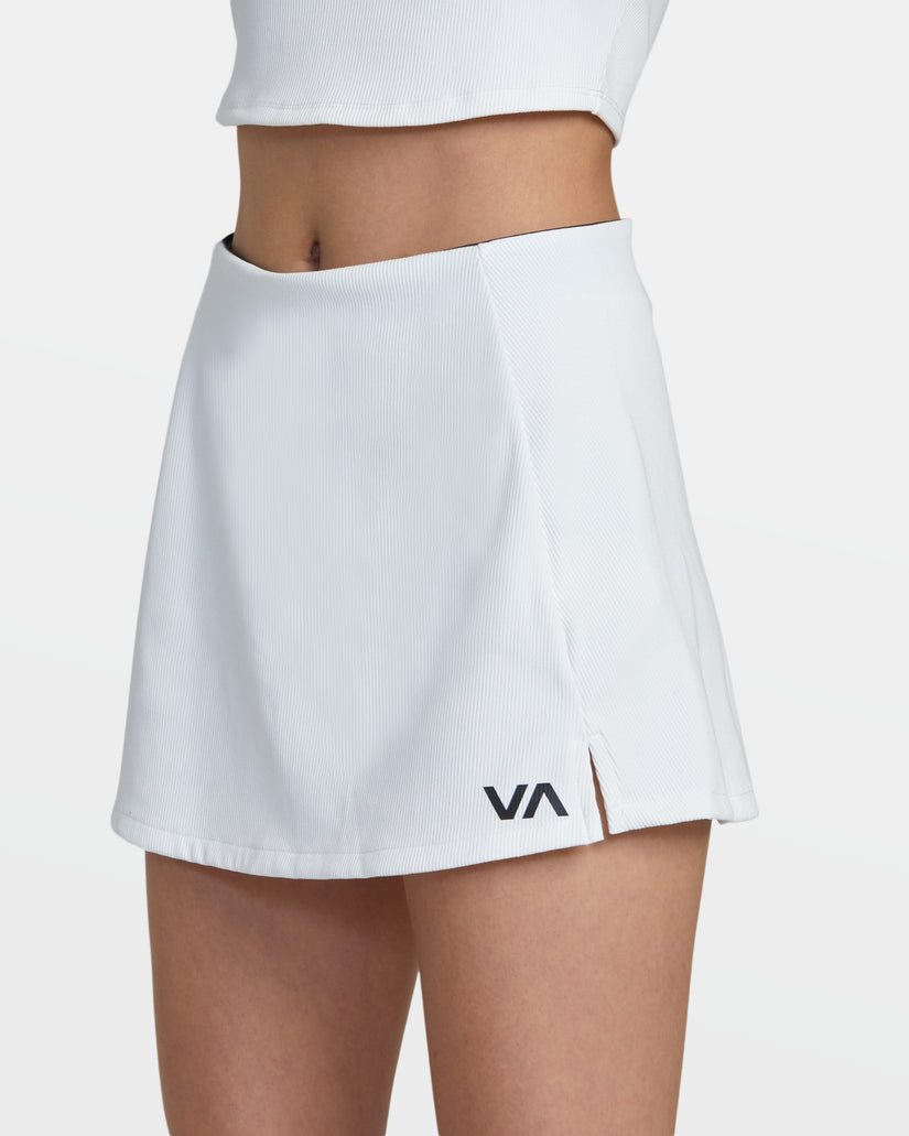 RVCA RIB TENNIS MINI SKIRT WPW-WHISPER WHITE M