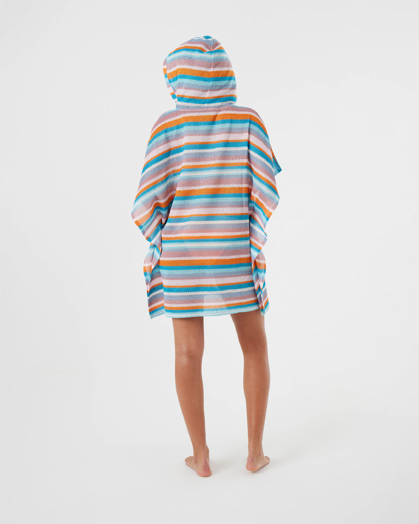 Roxy Salty Soul Poncho Beach Coverup MUL XS/S