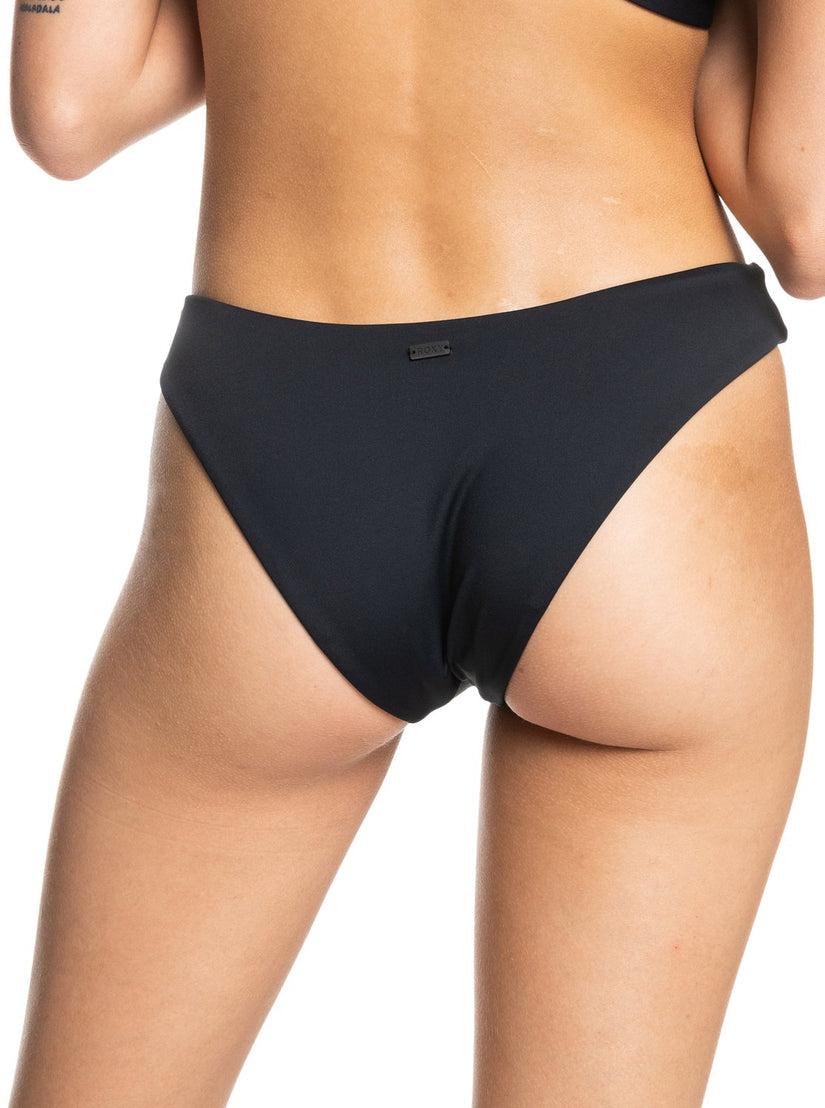 Roxy Beach Classics High Leg Bikini Bottom KVJ0-ANTHRACITE L