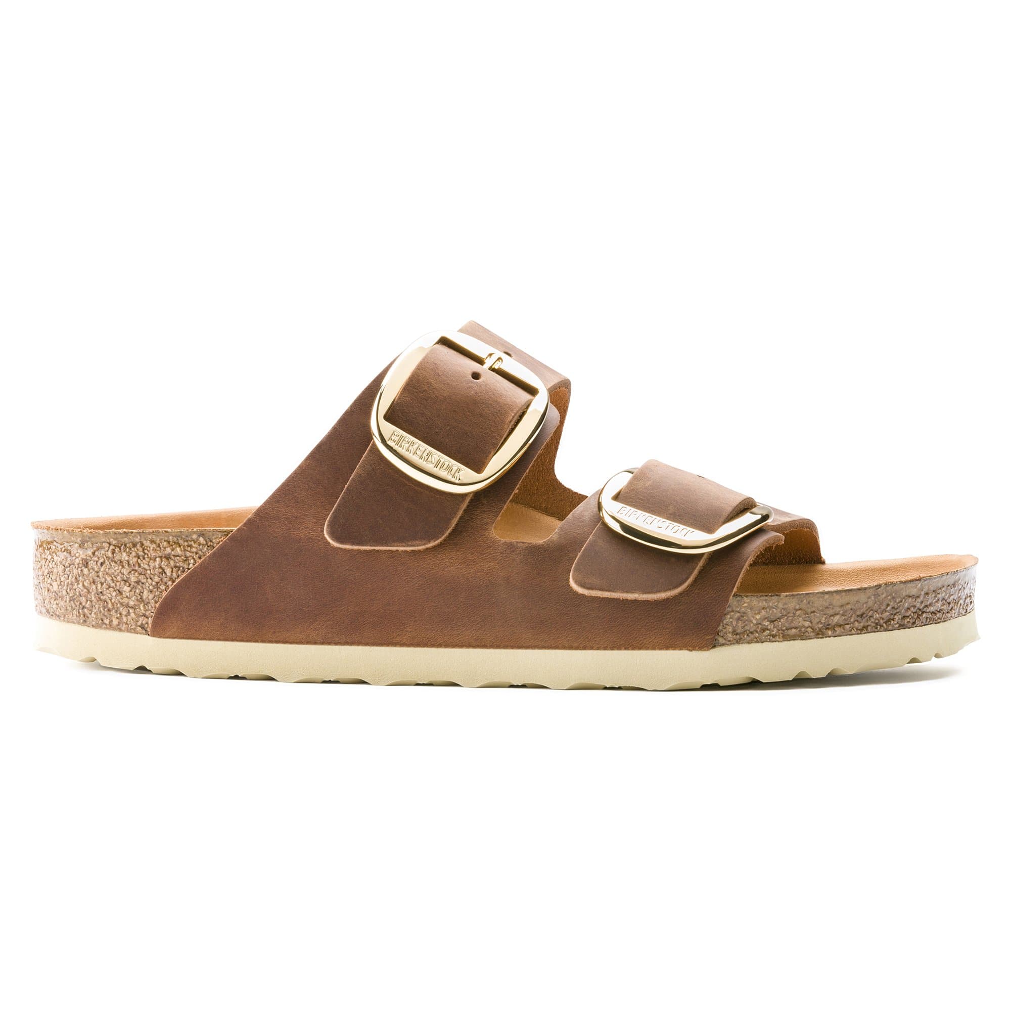 Birkenstock Arizona Big Buckle Womens Sandal Oiled Leather-Cognac 8