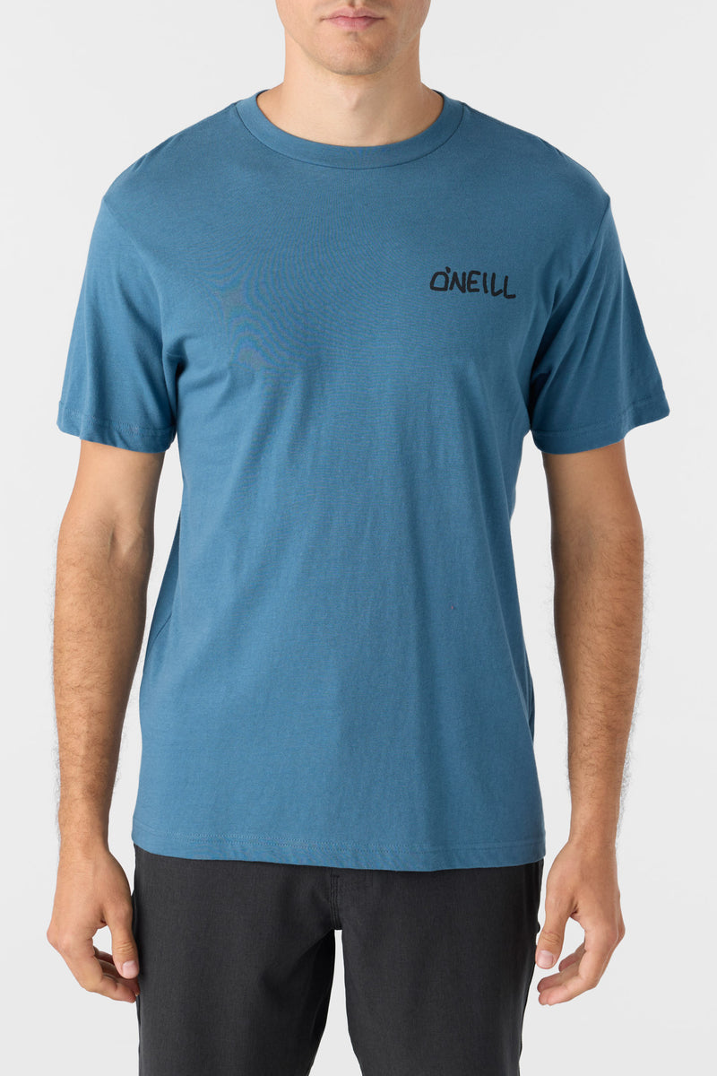 O'NEILL DAYS END STANDARD FIT TEE TEL-TEAL XL