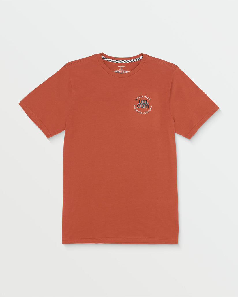Volcom Shred Deck Short Sleeve Tee BRT-BURNT SIENNA S