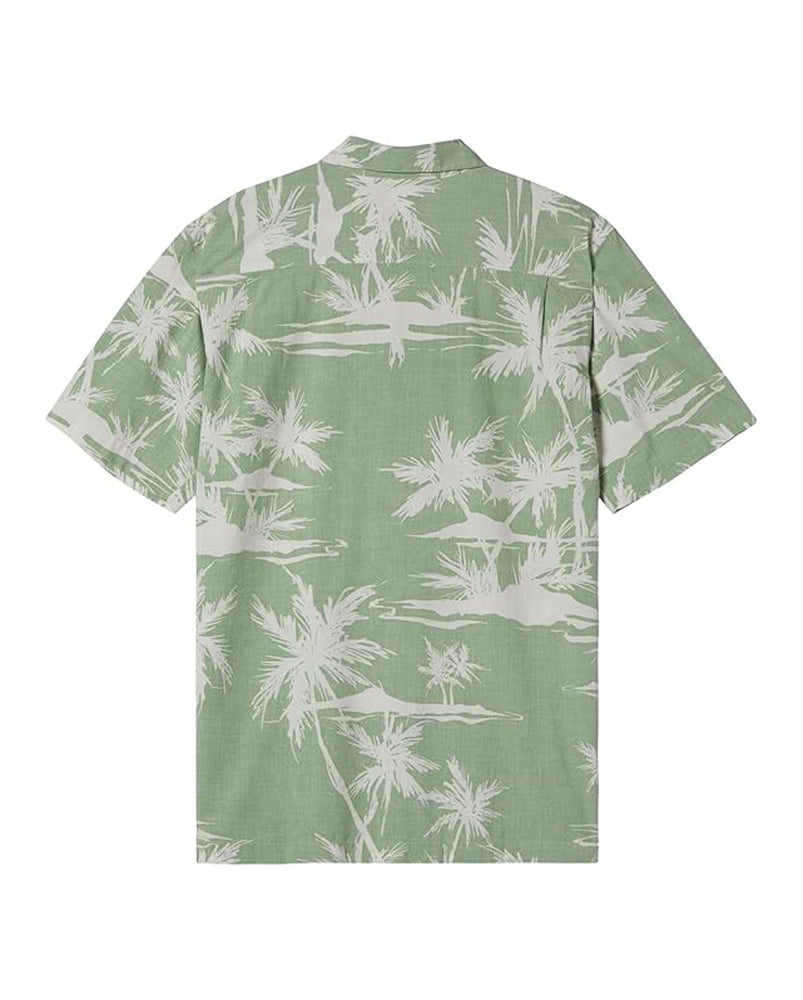 Quiksilver Mens Palmz Shirt GKP9-GREEN EYES PRNT 4 L