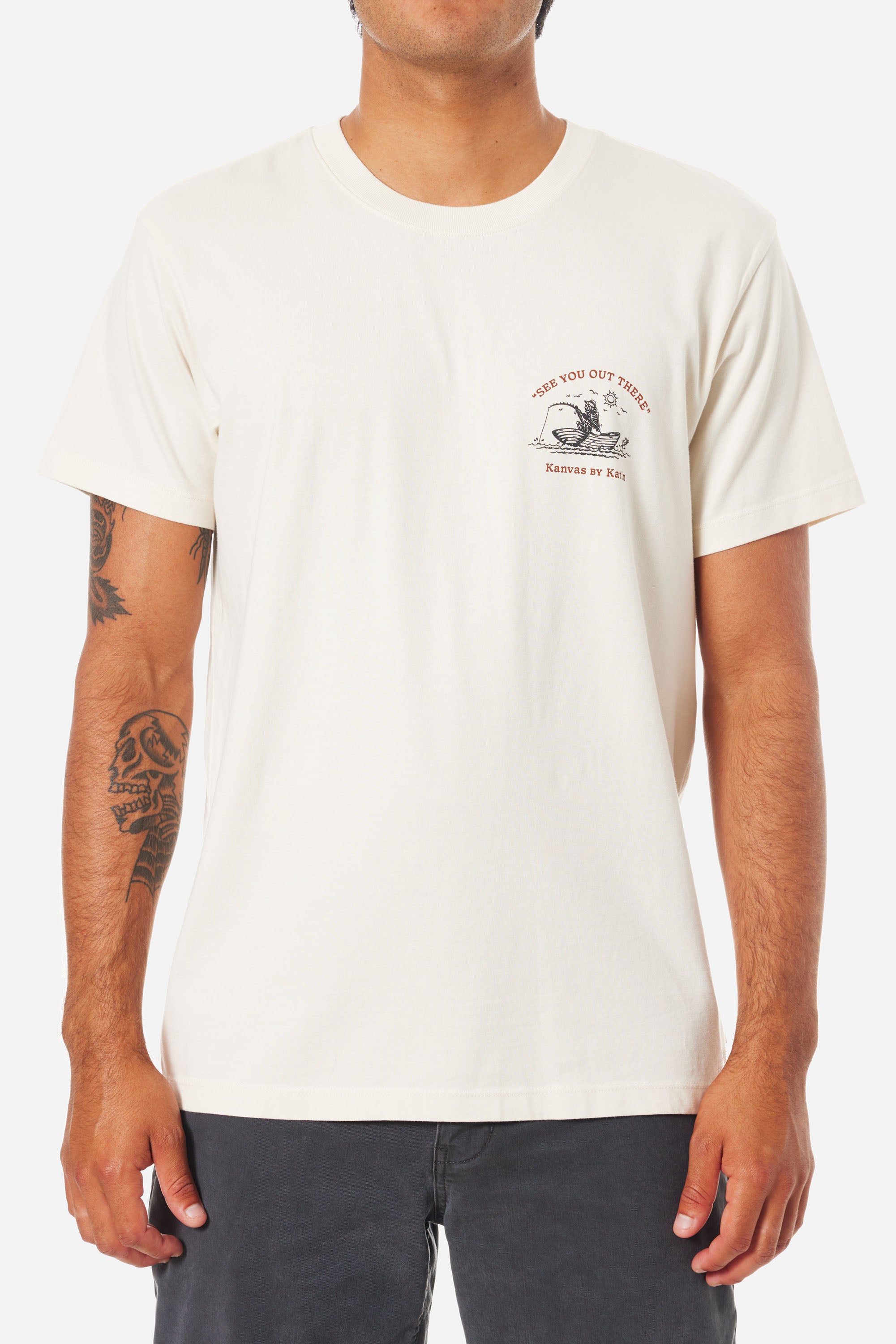 Katin Cast Off SS Tee VWHT XL