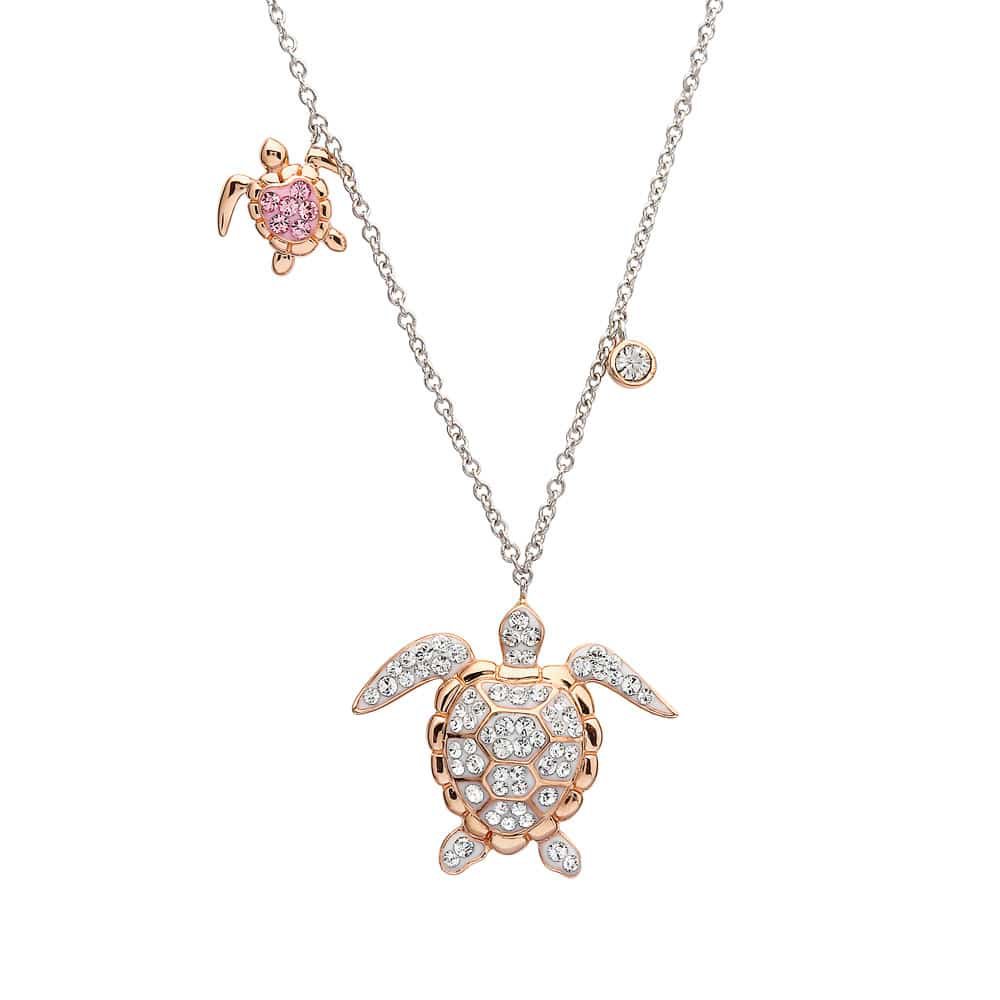 Cruz Rose Gold Silver Sea Turtle Necklace Assorted