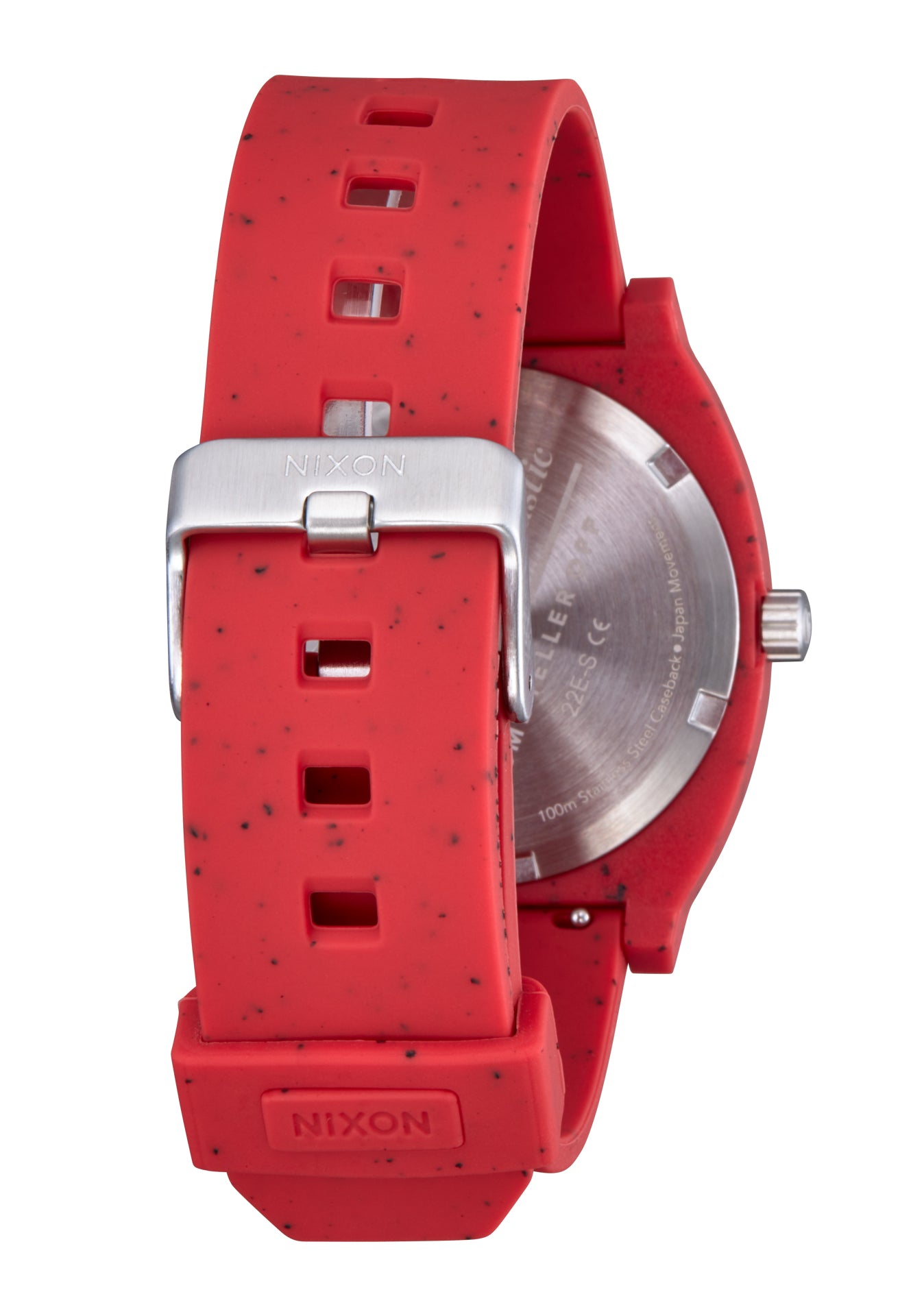 Nixon The Time Teller OPP Watch 5126-Dark Cedar-Red
