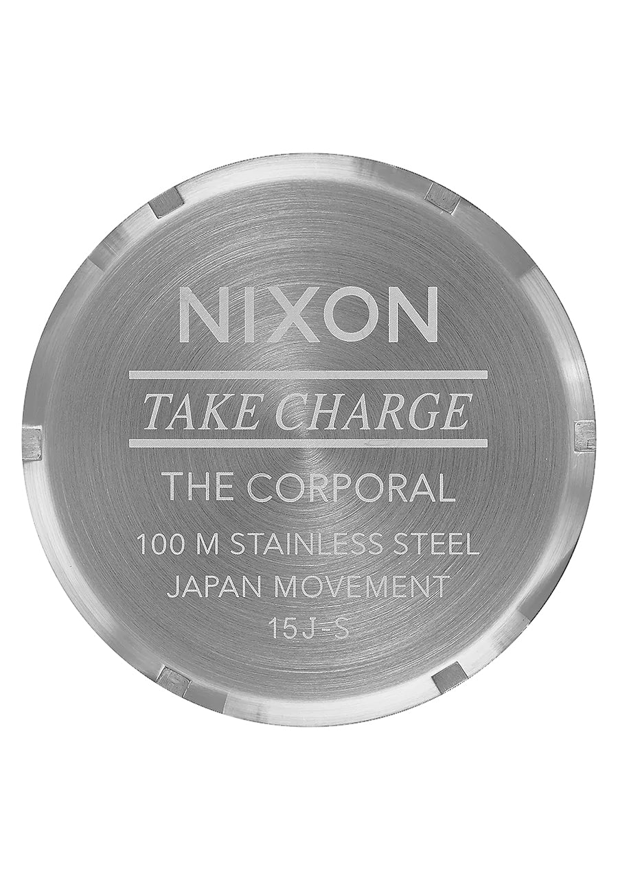 Nixon The Corporal SS Watch 5146-Silver-Gunmetal