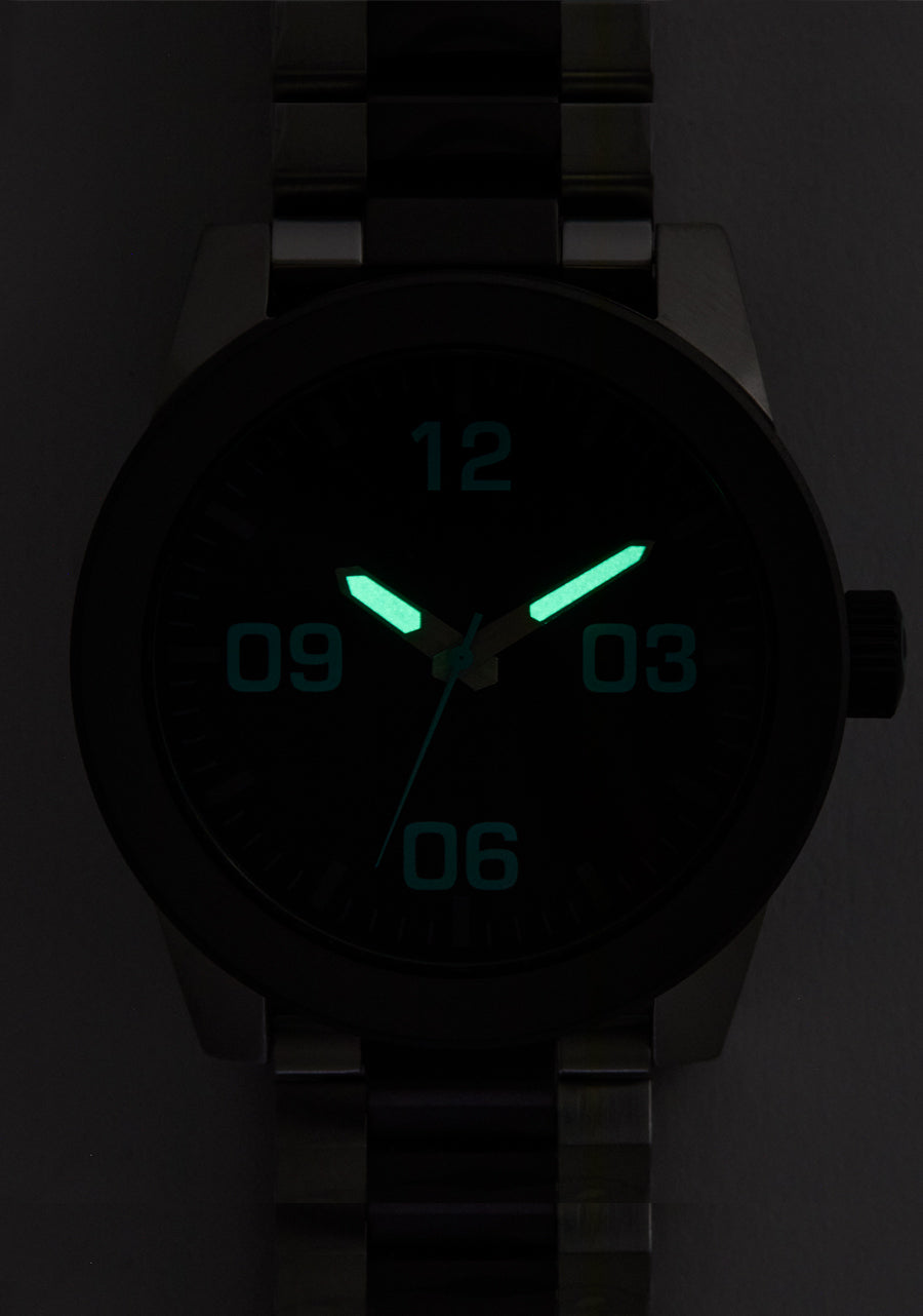 Nixon The Corporal SS Watch 5146-Silver-Gunmetal